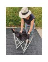 SEDIA REGISTA IN ALLUMINIO COLORE NERO