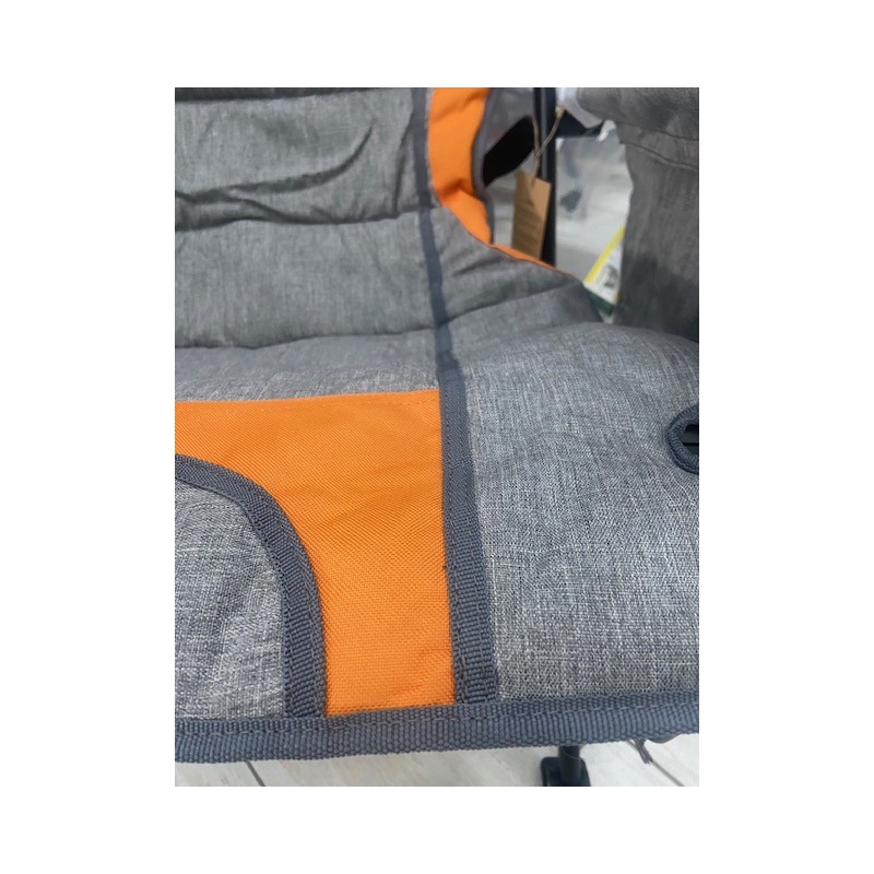 SEDIA PIEGHEVOLE TAIGA COLORE GRIGIA E ARANCIO