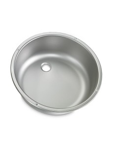 LAVELLO CUCINA ROTONDO IN ACCAIO DIAMETRO 40 CM PER PIANI...
