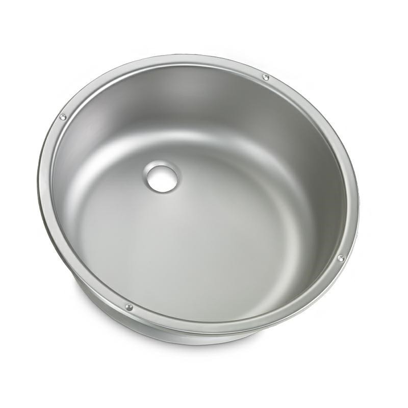 LAVELLO CUCINA ROTONDO IN ACCAIO DIAMETRO 40 CM...