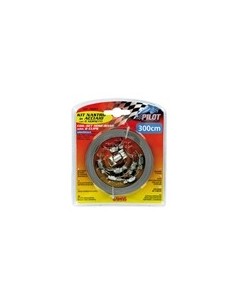 KIT FASCIA 3M IN ACCIAIO C/8 CON TIRANTI PER FISSAGGIO TUBI