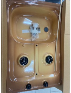 MONOBLOCCO CUCINA CON LAVELLO COLORE MARRONE