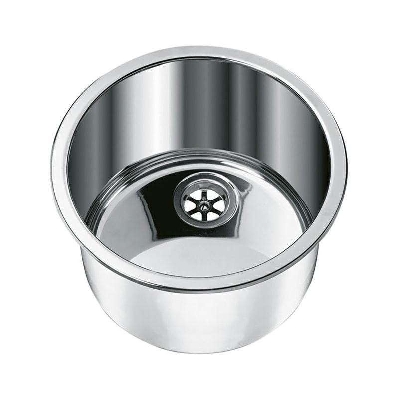 LAVELLO CUCINA ROTONDO IN ACCIAIO INOX DIAMETRO...