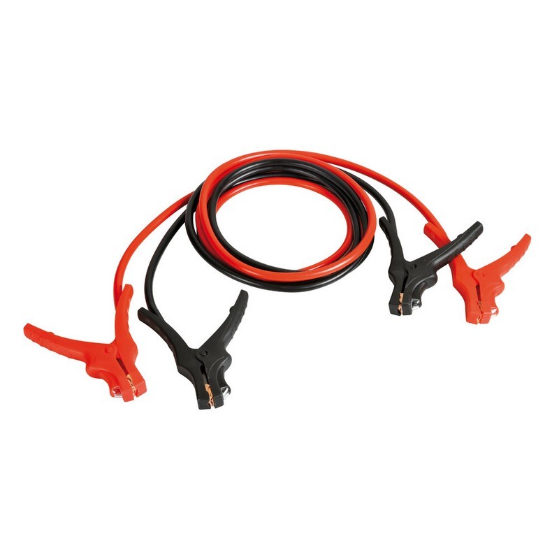 CAVI BATTERIE CON PINZE ISOLANTI  LUNGHEZZA 300 CM