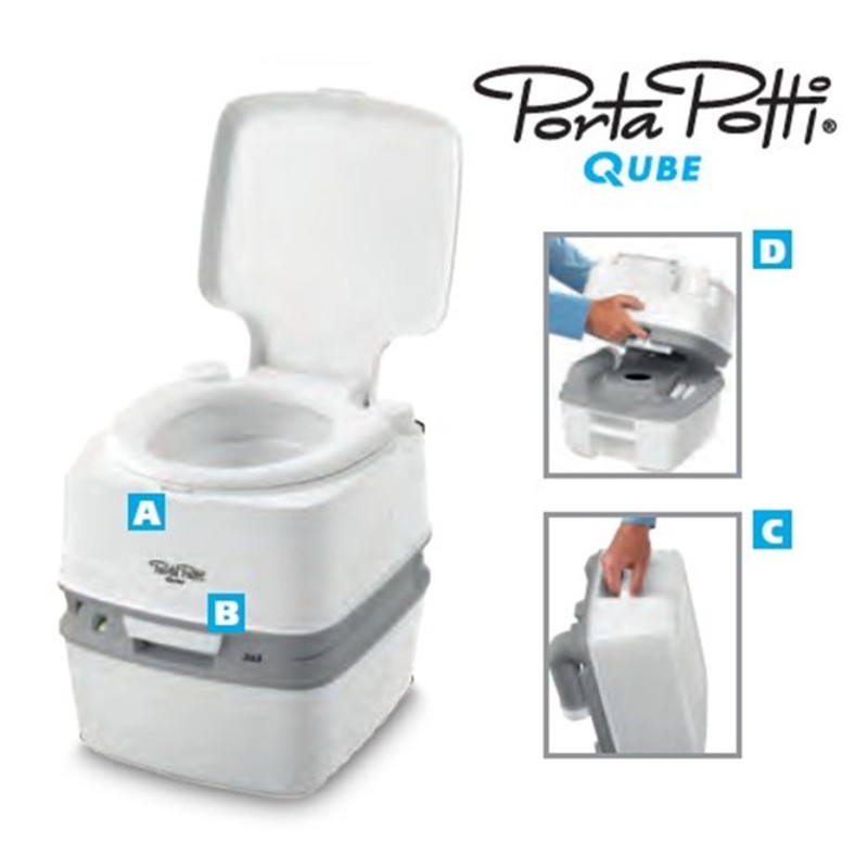 WC PORTATILE PORTA POTTI QUBE 145 THETFORD DA...