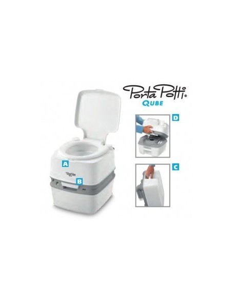 WC PORTATILE PORTA POTTI QUBE 165 THETFORD DA 36 LT