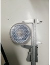 LUCE D INGOMBRO ANTERIORE BIANCA TONDA CON CATADIOTTRO DIAM. CM 8
