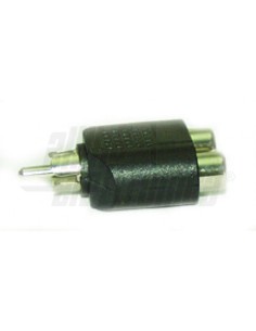 ADATTATORE DA SPINA PHONO RCA A 2 PRESE PHONO RCA.
