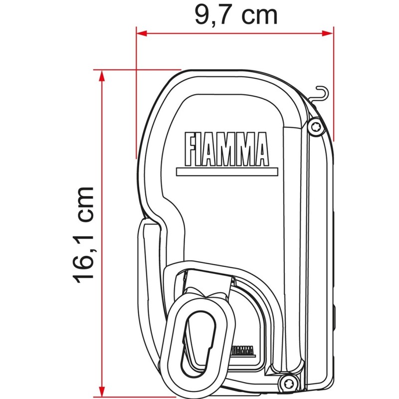 VERANDA FIAMMA MODELLO F45 L DA MT 500 ROYAL GREY