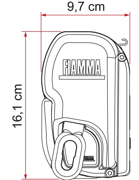 VERANDA FIAMMA MODELLO F45 L DA MT 500 ROYAL GREY