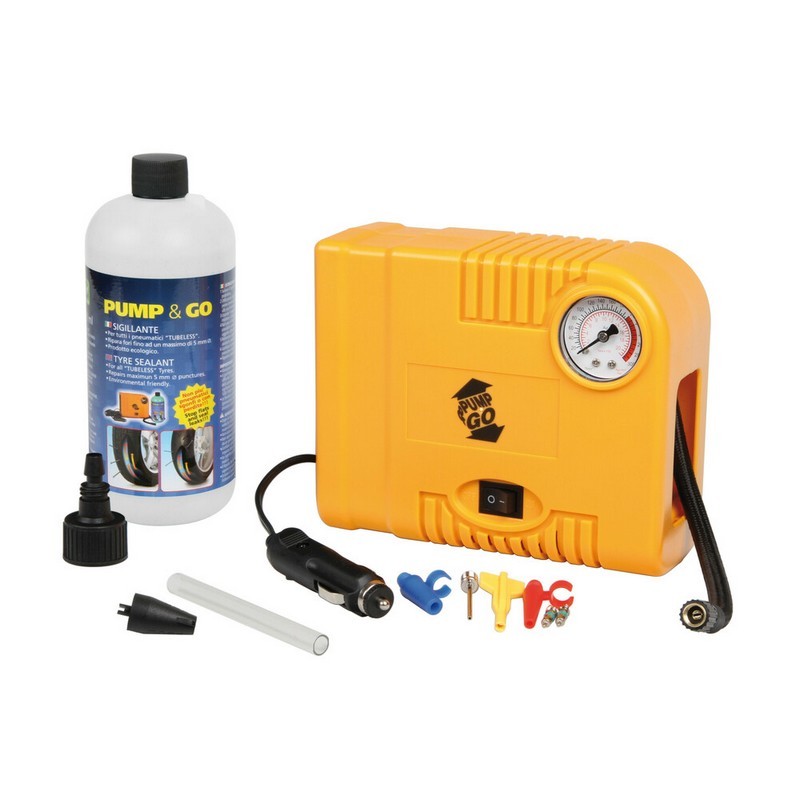 KIT RIPARAZIONI PNEUMATICI TUBLESS AUTO E MOTO 12V