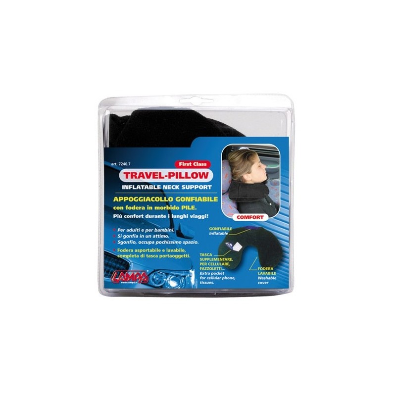 TRAVEL PILLOW APPOGGIACOLLO GONFIABILE