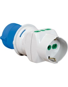 ADATTATORE A 2 SPINE E 2 PRESE BIPASSO