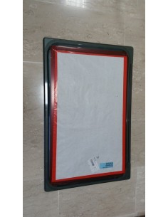 FINESTRA POLIPLASTYC 900X500 MM, GRIGIO