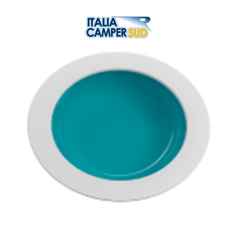 PIATTO FONDO AZZURRO POLVERE IN PLASTICA...
