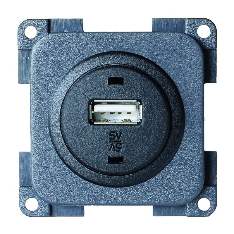 PRESA USB AD INCASSO DA 5 V 3A COLORE GRIGIO CBE