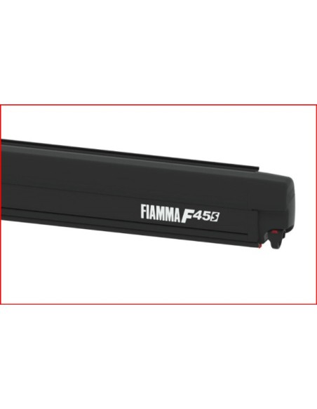 VERANDA FIAMMA MODELLO F45S DA 4,50 MT DEEP BLACK TELO GRIGIO