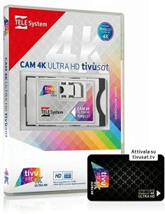 CAM TV SAT ULTRA HD CON CARD TELESYSTEM 4K