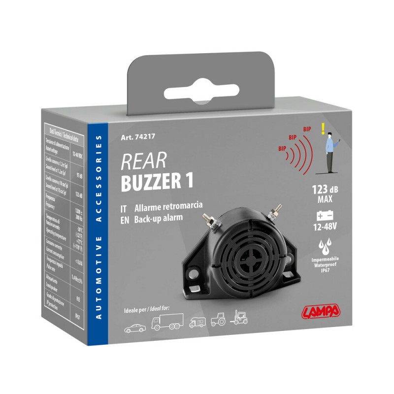 BACK-UP AVVISATORE ACUSTICO 12V 24V 36V