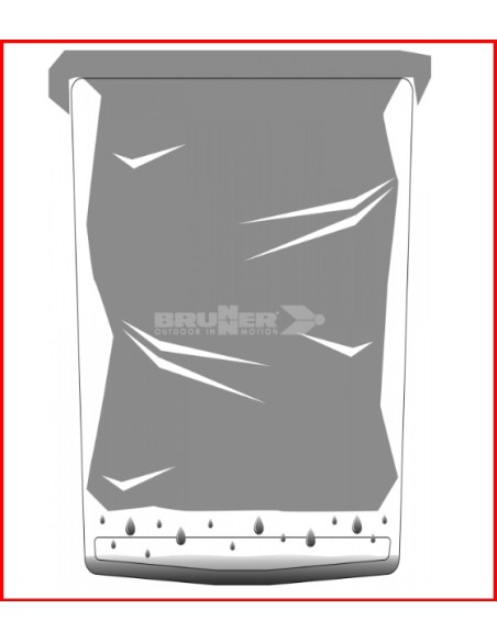 CESTINO PORTARIFIUTI DA PARETE PILLAR XL BRUNNER 10LT