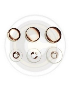 BORCHIA COPRIVITE IN OTTONE NICHELATO DA 18 MM