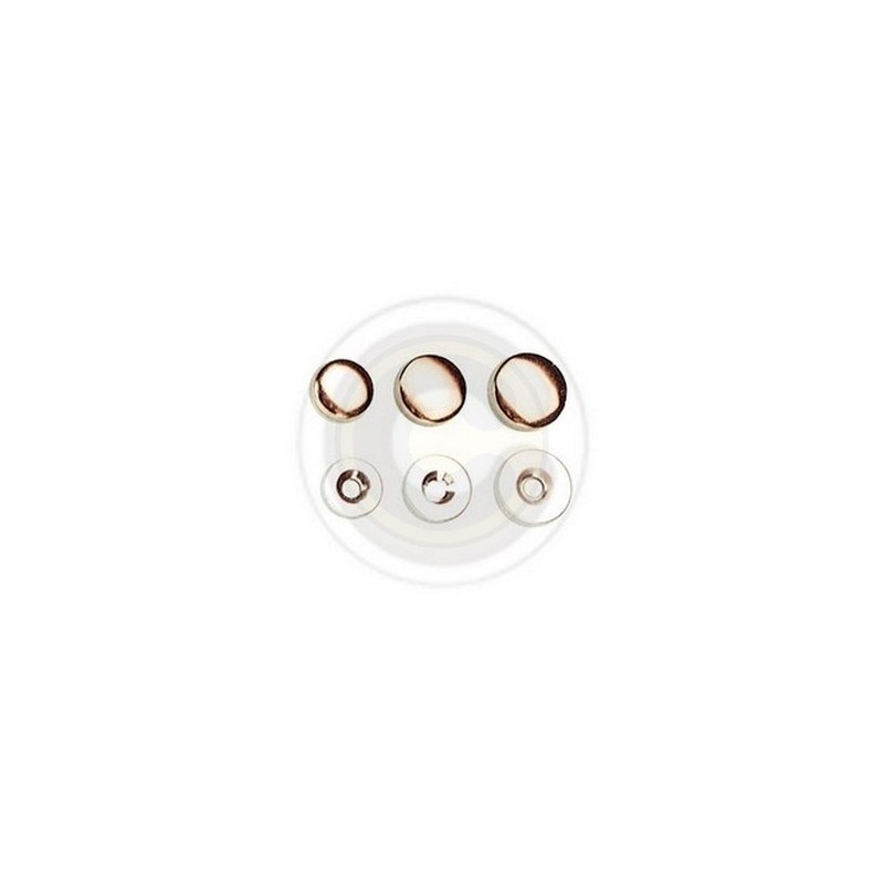 BORCHIA COPRIVITE IN OTTONE NICHELATO DA 18 MM
