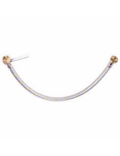 TUBO FLESSIBILE GAS DA 50 CM TRECCIATO E RACCORDATO