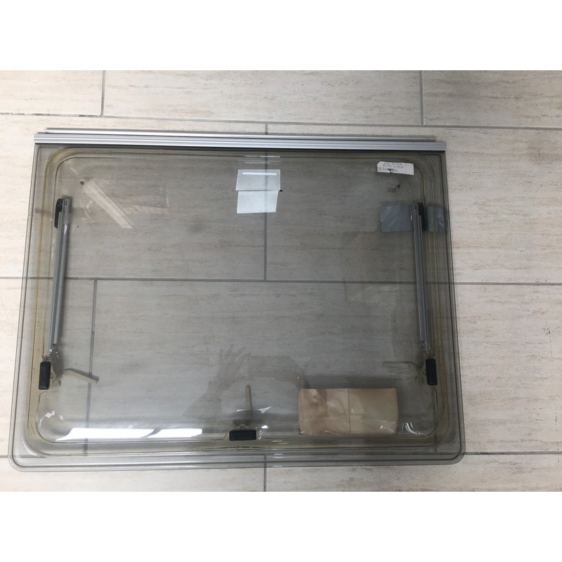 FINESTRA GRIGIA POLYPLASTC ROXITE MISURA FORO...