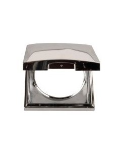 CORNICE CON TAPPO DI PROTEZIONE PRESA COLORE CROMO