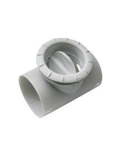 RACCORDO A T CON FILETTO E BOCCHETTA DIAM. 60MM GRIGIO