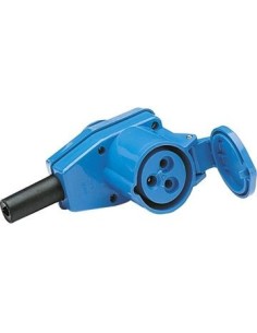 PRESA DOPPIA ANGOLARE 220+SCHUKO PER CARAVAN E CAMPER IP 44