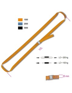 CINGHIA LEGA CARICO CON  SERRAGGIO  COLORE NERO DA 5 MT