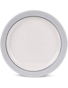 SET IN MELAMINA ANTISCIVOLO 12 PEZZI CLASSIC GREY 2