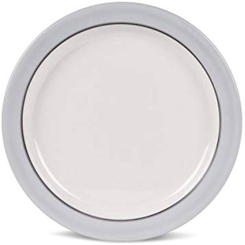SET IN MELAMINA ANTISCIVOLO 12 PEZZI CLASSIC GREY
