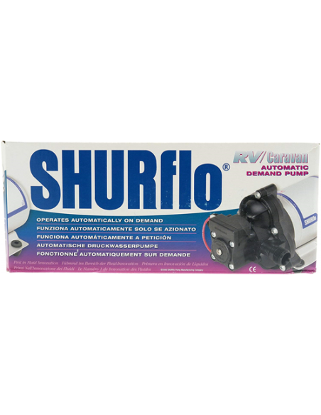 POMPA ACQUA SHURFLO 12 V 30 PSI PORTATA 7 LITRI AL MINUTO