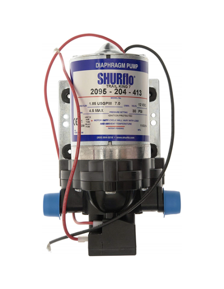POMPA ACQUA SHURFLO 12 V 30 PSI PORTATA 7 LITRI AL MINUTO