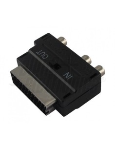 ADATTATORE IN-OUT DA SCART A RCA