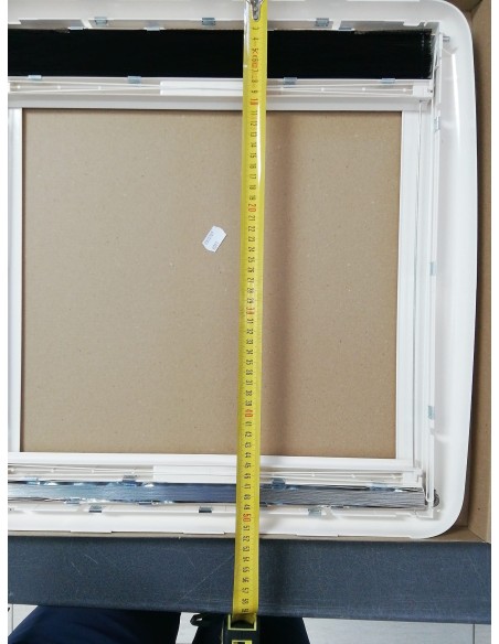 CORNICE INTERNA COMPLETA PER OBLO  DOMETIC MINI HEKY CON CORNICE BIANCO CREMA