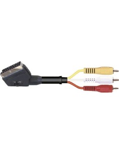 ADATTATORE DA PRESA SCART AD RCA CON CAVO DA 1,5 MT.