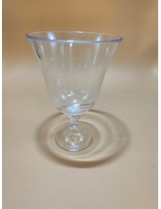 BICCHIERE DA VINO MODELLO BAROCCO IN ACRILICO