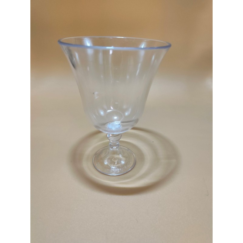 BICCHIERE DA VINO MODELLO BAROCCO IN ACRILICO