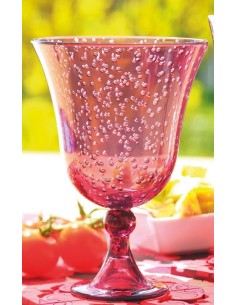 BICCHIERE VINO IN POLICARBONATO COLORE PRUGNA