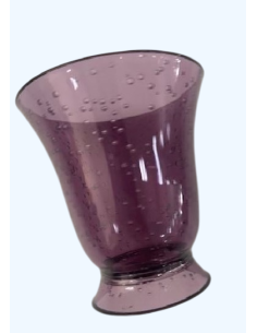 BICCHIERE ACQUA IN ACRILICO MODELLO BAROCCO