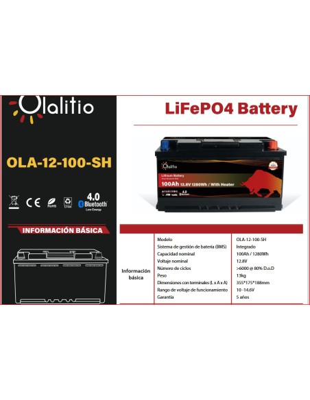 BATTERIA A LITIO 100 AH