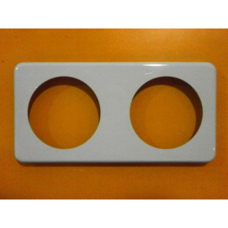 CORNICE DOPPIA PER INTERRUTTORI TONDA GRIGIO...