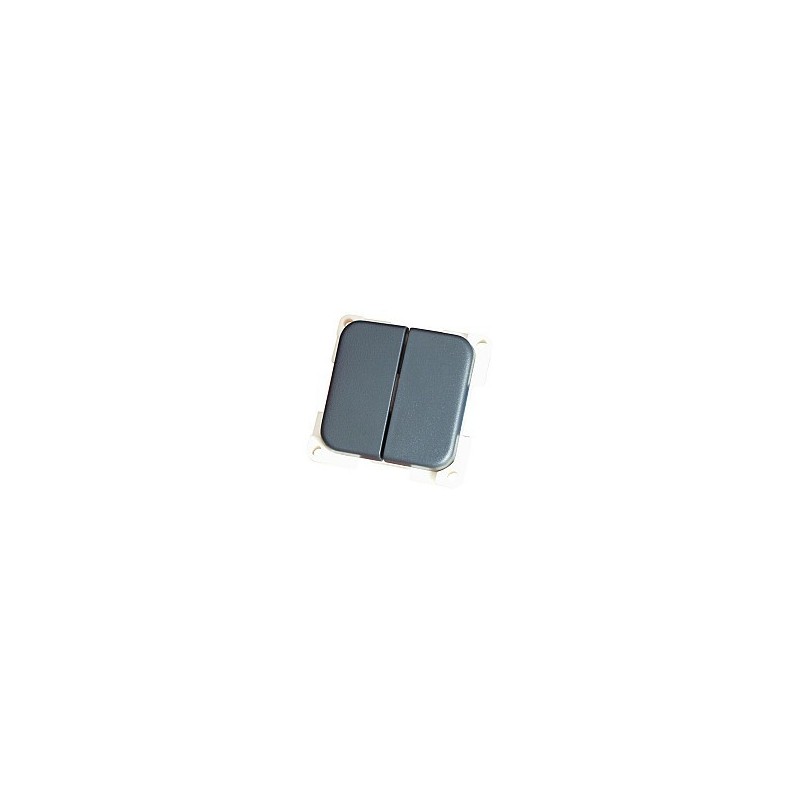 INTERRUTTORE UNIPOLARE MC2N DOPPIO COLORE GRIGIO