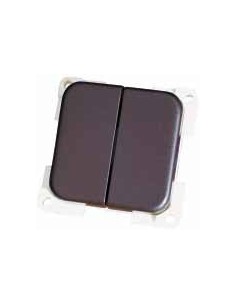 INTERRUTTORE UNIPOLARE MC2N DOPPIO COLORE MARRONE