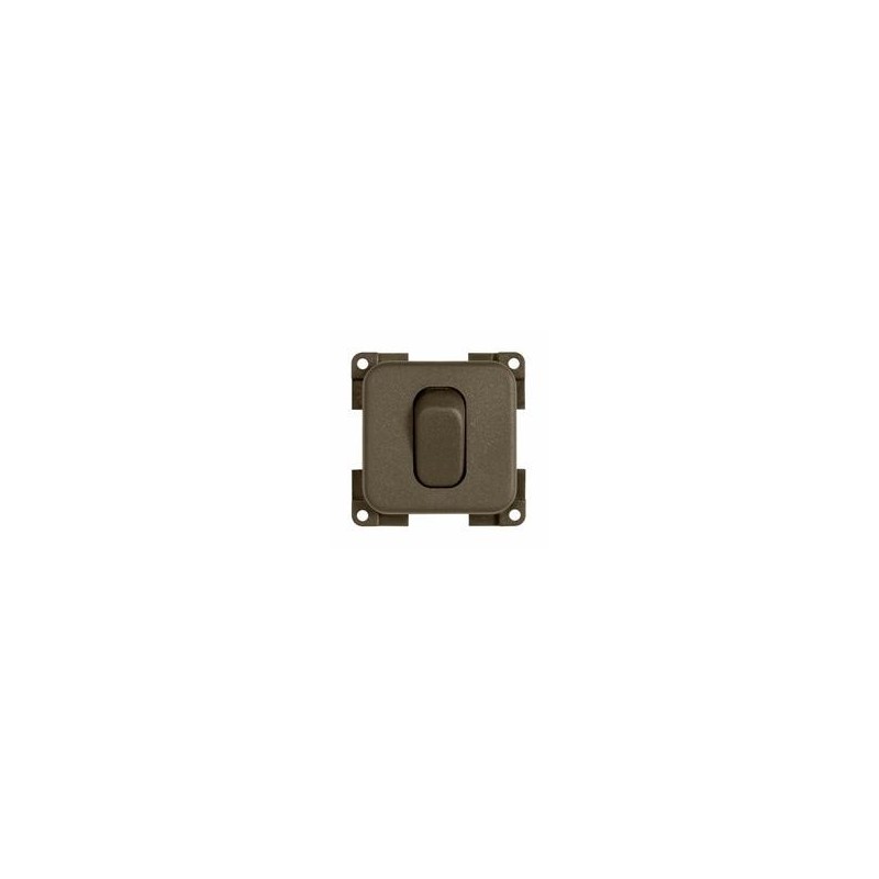 INTERRUTTORE DEVIATORE MC2G PULSANTE  12V MARRONE
