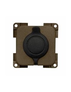 PRESA MP12ACS CON COPERCHIO STAGNO MARRONE 12 VOLT