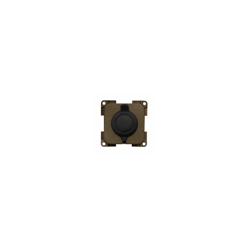 PRESA MP12ACS CON COPERCHIO STAGNO MARRONE 12 VOLT